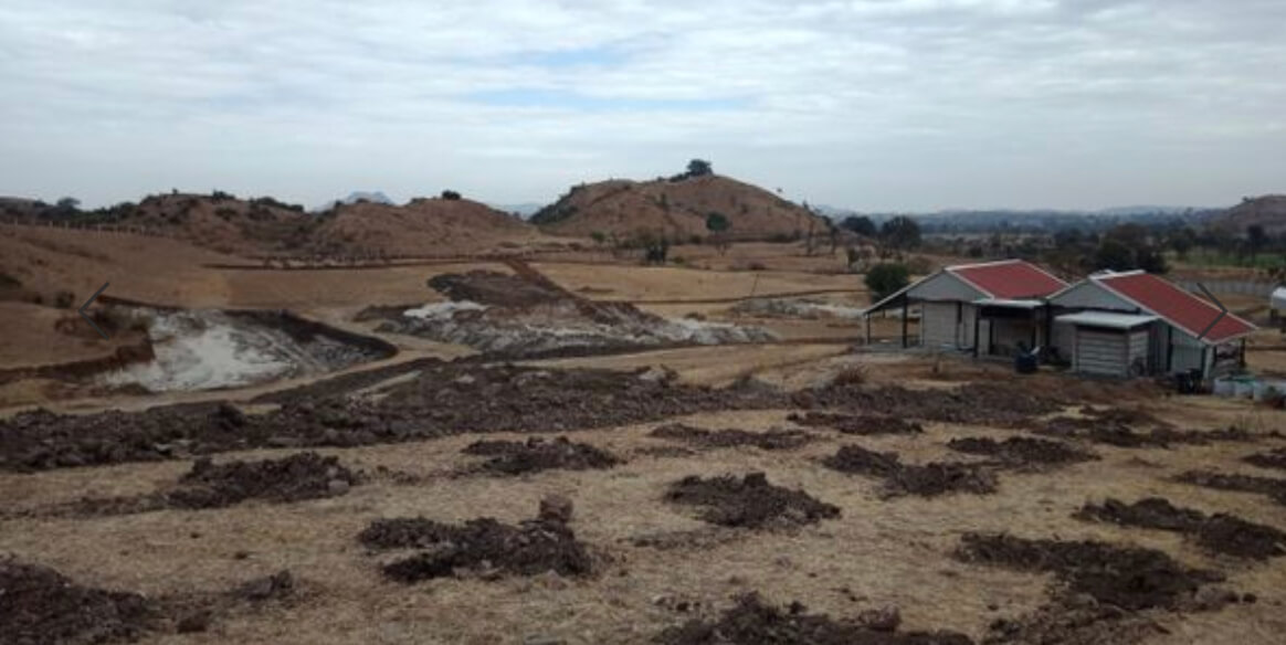 The soil ready to be sown at the farm in Jaisa Organics.