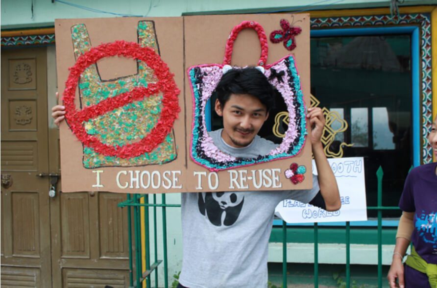Sikkim was India’s first state to ban the usage of disposable plastic bags (Image credit: WWF India)