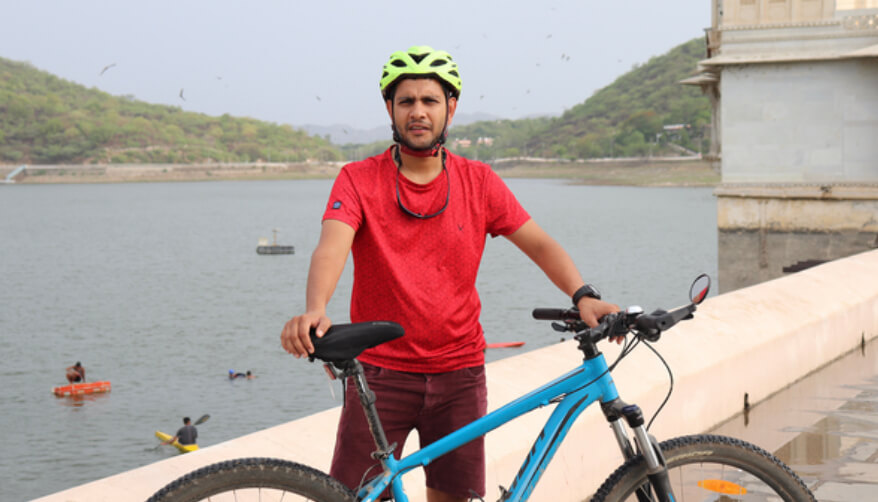 Yougal Tak, the current Bicycle Mayor of Udaipur (Image credit: BYCS)