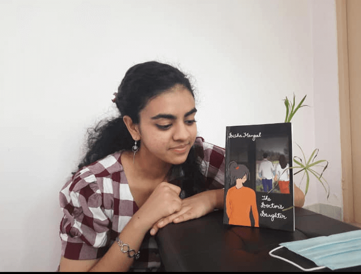 Disha Mangal, with her book ‘The Doctor’s Daughter’ (Image credit: Disha Mangal Writer Facebook)