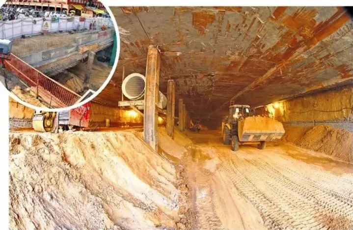 Underground construction activities for the Jaipur metro, have not respected the old drainage systems, which has further aggravated the drainage issues (Image credit: The Metro Rail Guy)
