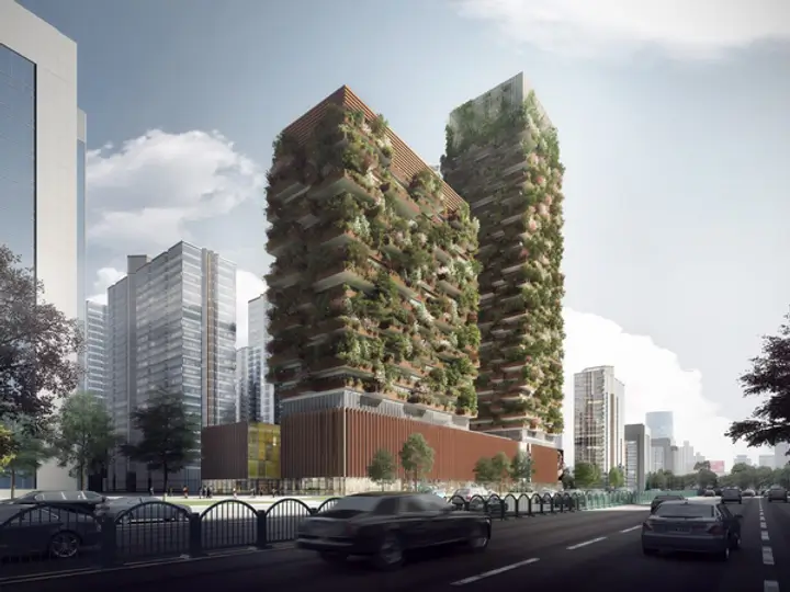 Nanjing Tower - The first vertical forest towers to be created in Asia (Source: Stefano Boeri Architects)